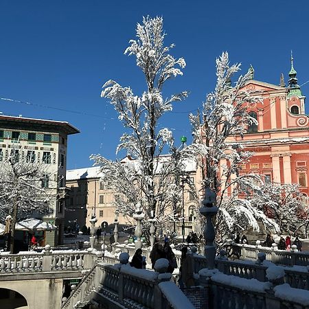 Triple Bridge Ljubljana Apartment Bagian luar foto