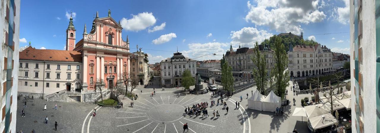 Triple Bridge Ljubljana Apartment Bagian luar foto